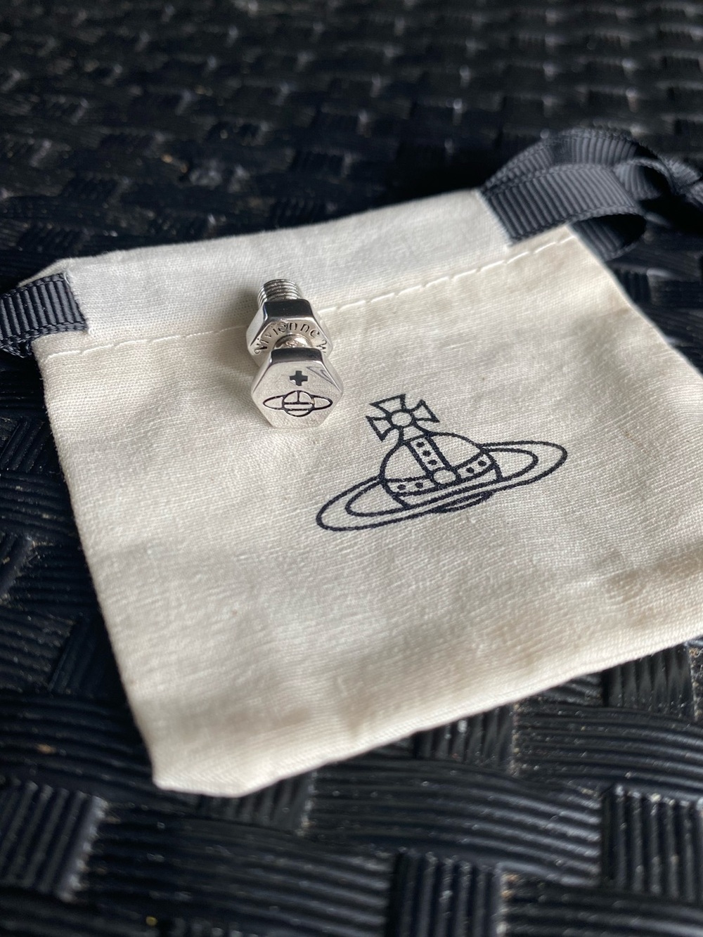 Vivienne Westwood Sterling silver studs earrings- Single